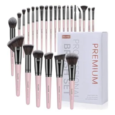 Maange 25 Pieces Professional Makeup Brush Set – White (China)