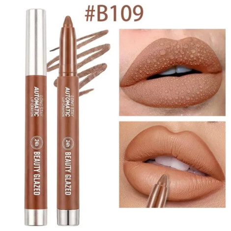 Beauty Glazed Long Stay Automatic Lip Crayon - B109 Brown (China)