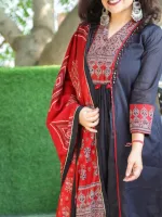 Ladies' Readymade Cotton Three Piece, Six Sizes 36 to 46