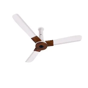 Atomberg Studio+ 48" 35 Watt BLDC motor Energy Saving Anti-Dust Speed Indicator Light Ceiling Fan with Remote Control ( White Teakwood) AT-132