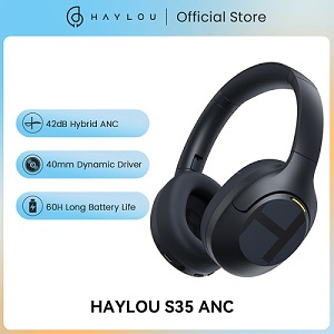 The Haylou S35 ANC headphones – Black Color
