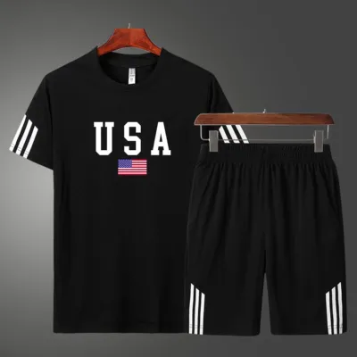 Men's 160 GSM Mesh T-Shirt and Shorts Set, 6 Colours, M to XL