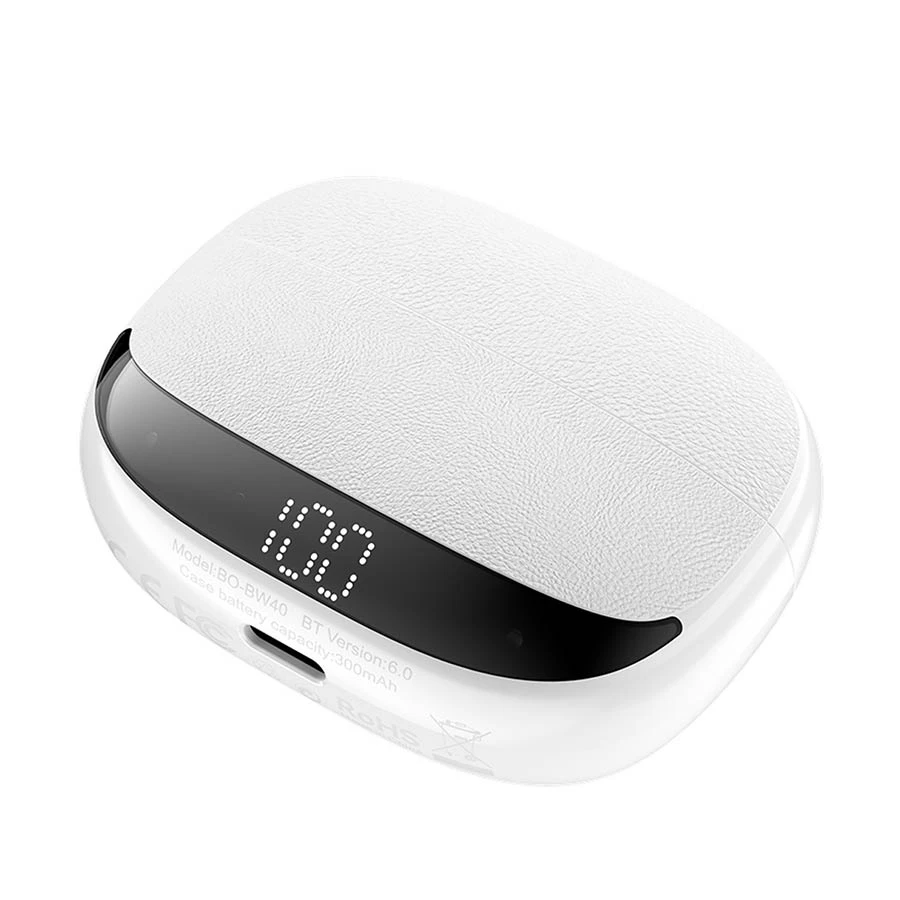 Bwoo BO-BW40 ANC & ENC White TWS Bluetooth Earbuds