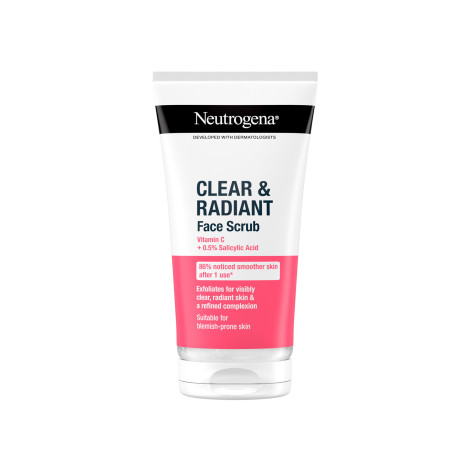 Neutrogena Clear & Radiant Face Scrub 150ml (France)