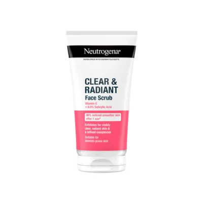 Neutrogena Clear & Radiant Face Scrub 150ml (France)