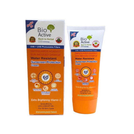 Bio Active Water Resistant Sunscreen Protection Cream SPF60+ 60g (Thailand)