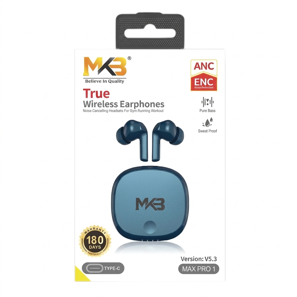 MKB Max Pro 1 ANC +ENC True Wireless Earphones