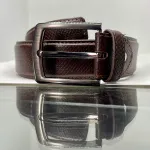 Leather belt for men