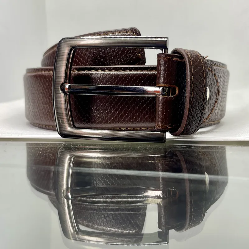 Leather belt for men