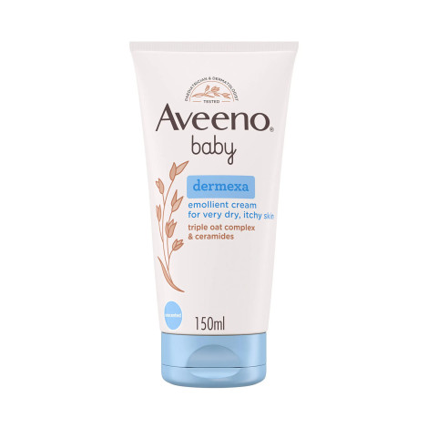 Aveeno Baby Dermexa Emollient Cream for Very Dry, Itchy Skin 150ml (France)