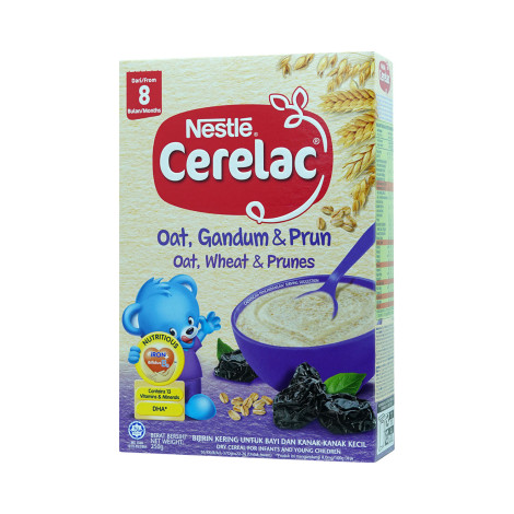 Nestle Cerelac Baby Cereal Oat Wheat & Prunes 250g (Singapore)