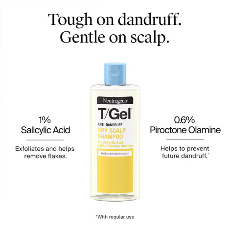 Neutrogena T/Gel Anti-Dandruff Dry Scalp Shampoo 250ml (Greece)