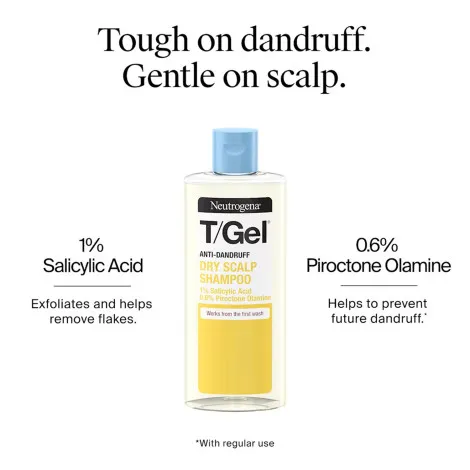 Neutrogena T/Gel Anti-Dandruff Dry Scalp Shampoo 250ml (Greece)