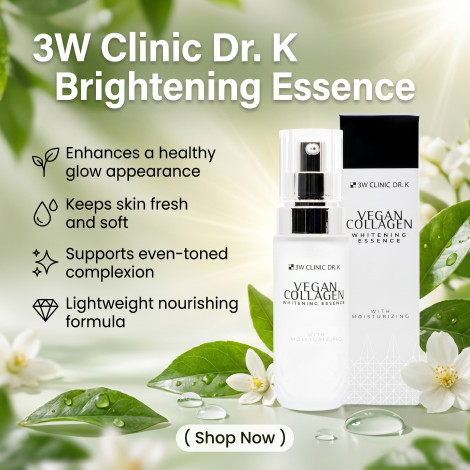 3W Clinic DR.K Vegan Collagen Whitening Essence 70ml (Korea)