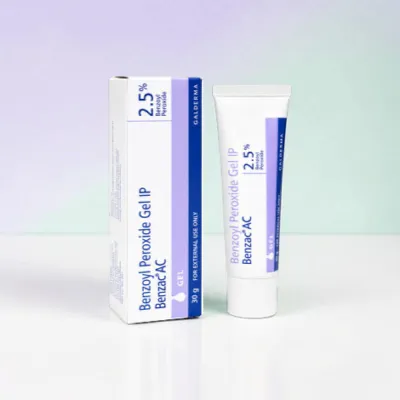 Galderma Benzac Ac Gel 2.5% Benzoyl Peroxide Gel 30g (India)