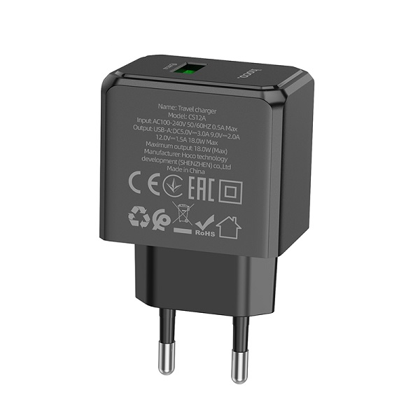 Hoco CS12A Charger Adapter with Type C Cable