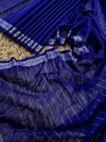 Nokshi Paar Cotton Saree with Separate Blouse Piece, 4 Colours