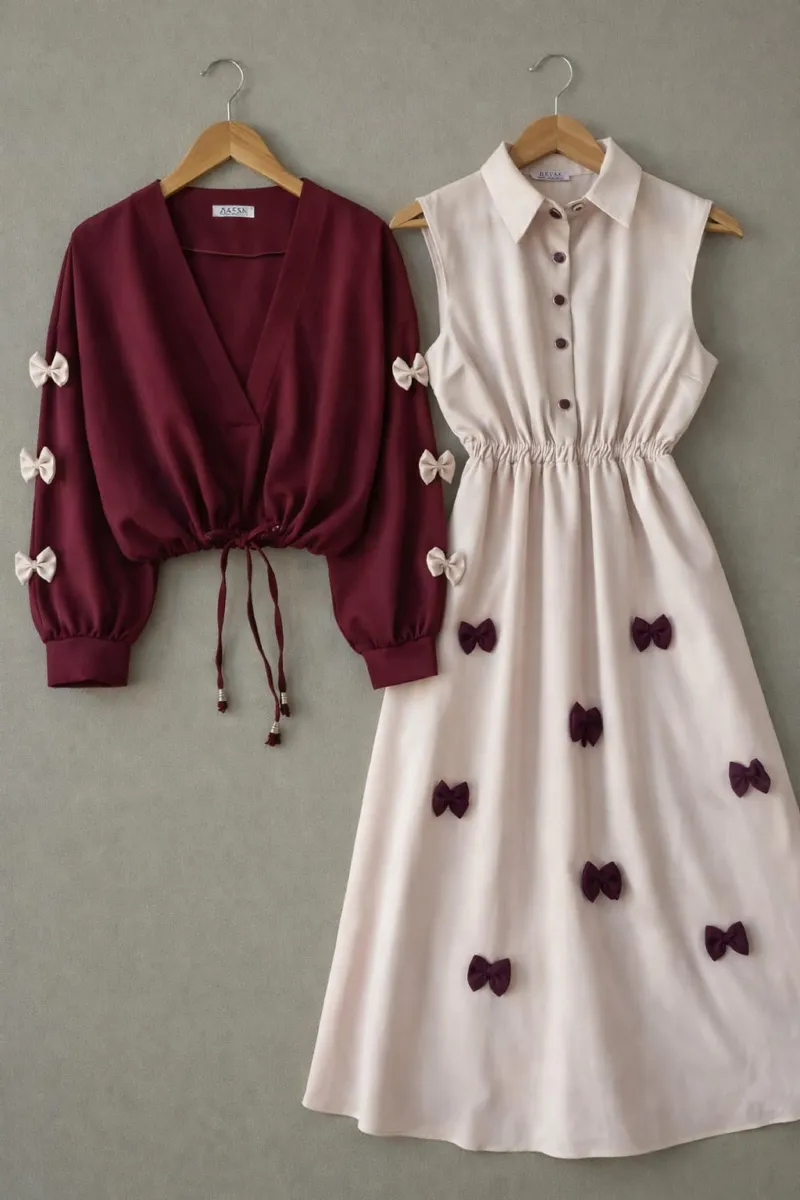 Women's Georgette Romper Gown and Shirt Set, 5 Colours