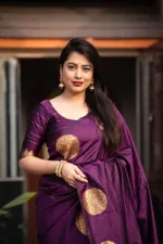 Silk Saree with Afsan Screen Print and Blouse Piece, 6 Colours