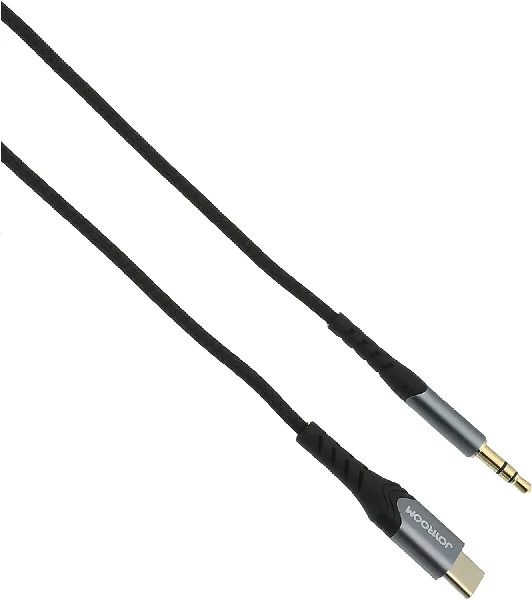 Joyroom SY-A03 Type-C to3.5mm port audio cable 2M – Black Color