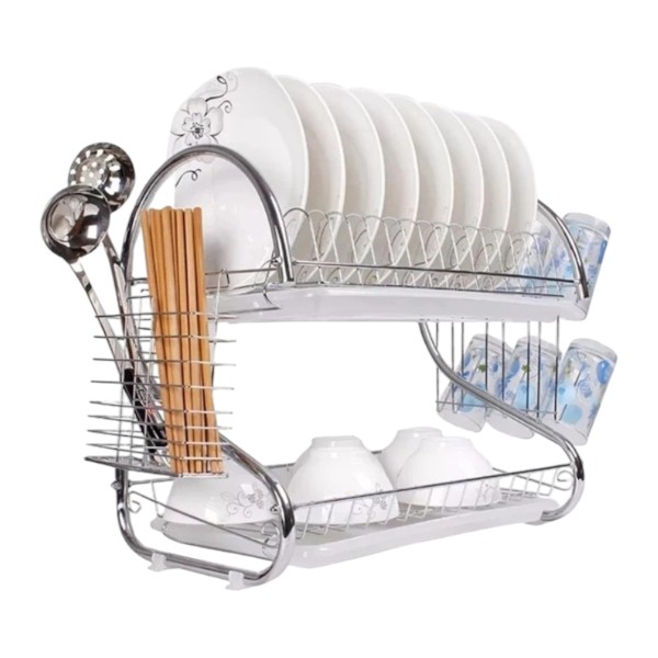 2 Layer Kitchen Dish Rack