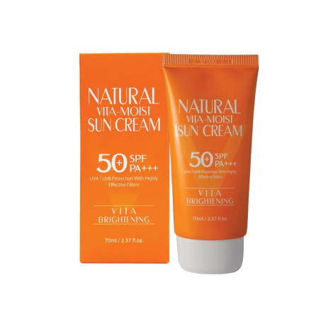 3W Clinic Natural Vita-Moist Sun Cream SPF50+ 70ml (Korea)