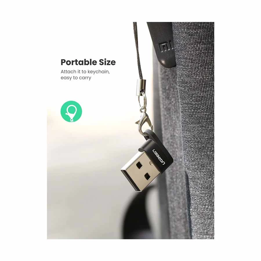 UGREEN 50568 USB Male to Type-C Female Black Converter