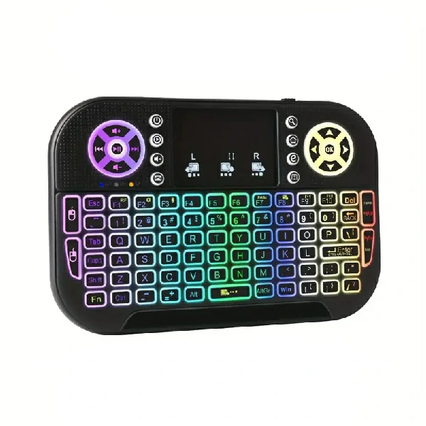 GearUP MK20 2.4GHz + Wireless Dual Mode RGB Backlit Rechargeable Mini Portable Keyboard With Touchpad