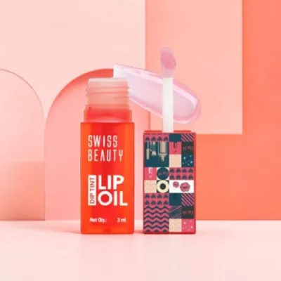 Swiss Beauty Dip Tint Lip Oil  – 01 Strawberry (China)