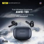 Awei T51 True Wireless Earbuds – Bluetooth 5.4 TWS with 10mm Drivers, ENC Noise Cancelling Mic, IPX6 Waterproof & 300mAh Case