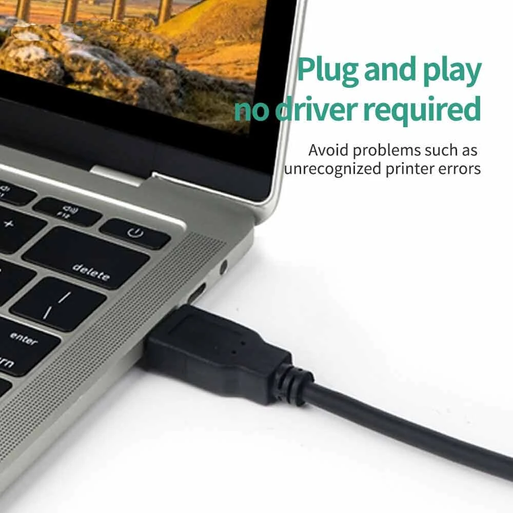 Yuanxin YUX-009 USB Type-A to Type-B Printer Cable 1.5 Meter Black
