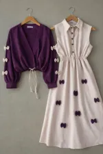 Women's Georgette Romper Gown and Shirt Set, 5 Colours
