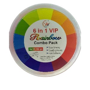 6 in 1 VIP Rainbow Facial Kit Combo pack