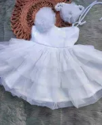 Girls' AC Net Sequin Pori Dress, 6 Months to 7 Years