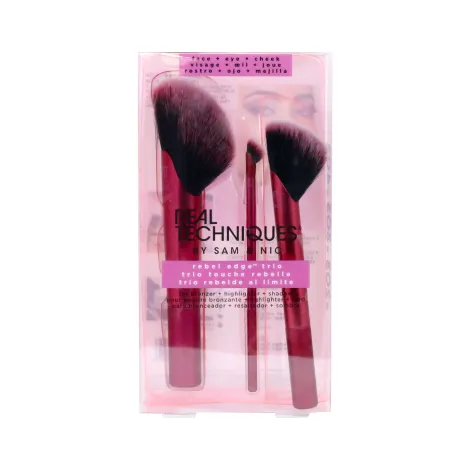 Real Techniques Rebel Edge Trio Makeup Brush 3pcs Set (China)