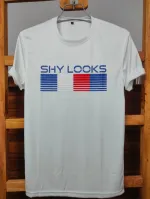 Men's Striped T-Shirt with All-Over Rubber Print, 160-170 GSM