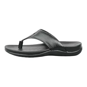 Premium Leather Sandal – Black