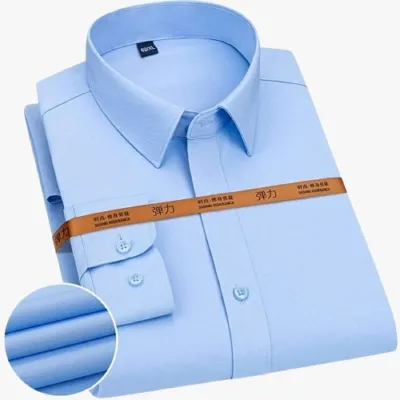 Men's Regular Fit Formal Shirt with Pocket, Pure Cotton