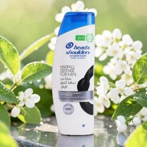 Head & Shoulders Hairfall Defence For Men Anti Dandruff Shampoo 350ml (Saudi Arabia)