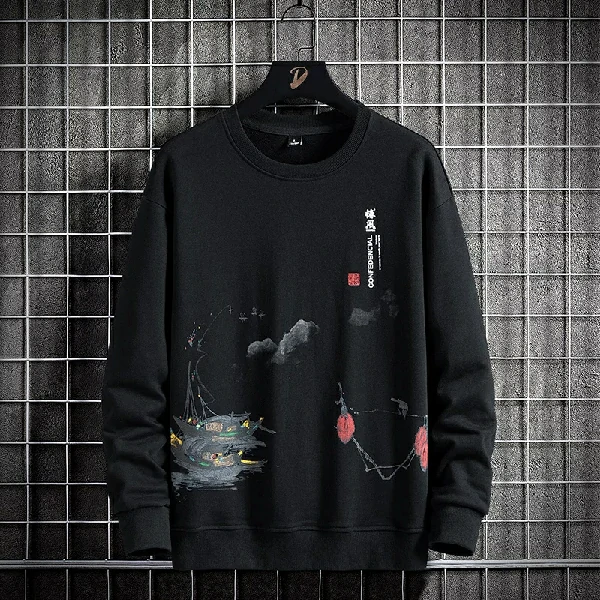 Men's Winter Sweatshirt- Pirate Ship