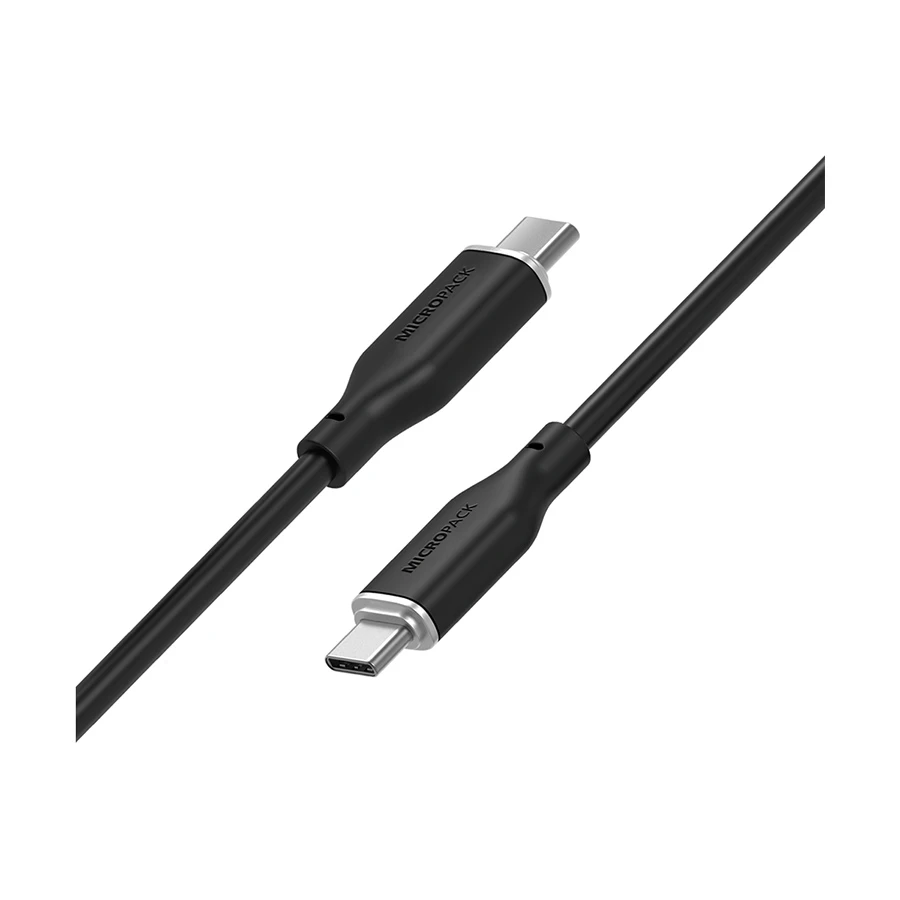 Micropack MC-C60 60W USB-C to USB-C Data Cable 1.2 Meter Black