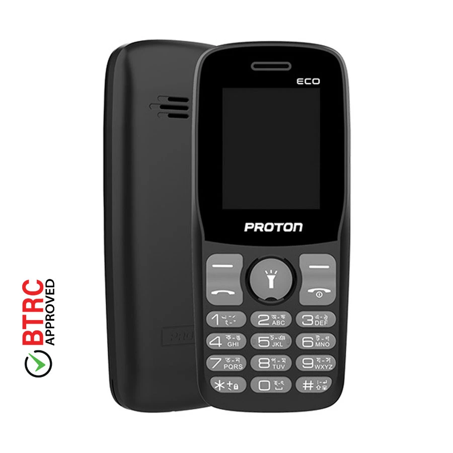 Proton ECO Midnight Black Dual SIM Feature Phone