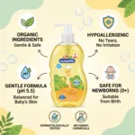 Kodomo Organic 0+ Baby Shampoo 400ml (Thailand)