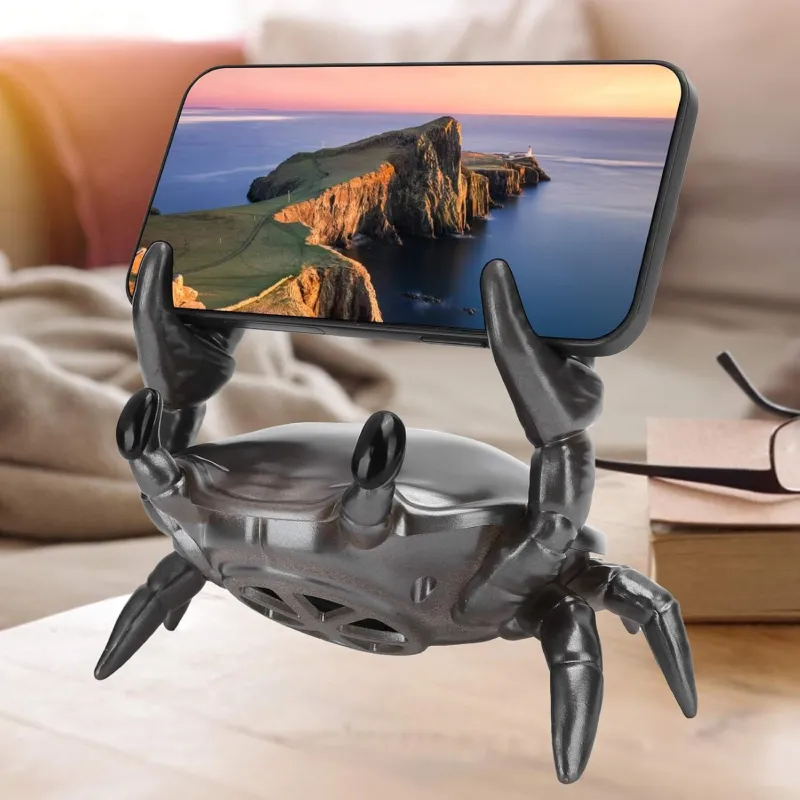 3-in-1 Cute Crab Phone Holder & Wireless Bluetooth Speaker (VO-F8)