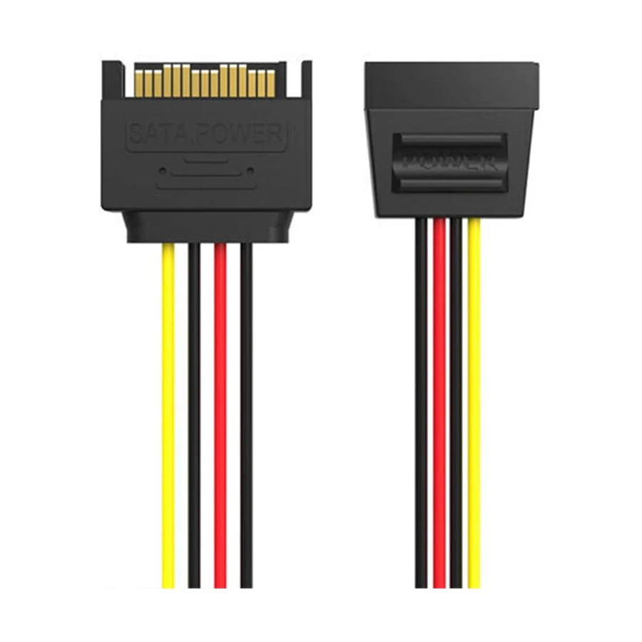 Vention KDABY SATA 15-pin Male to Female 0.3m Power Extension Cable