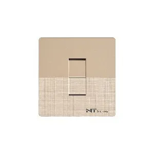 NT blu-ray Chrome Golden 1 Gang 1 Way Switch