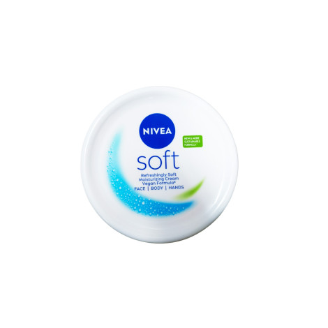 Nivea Refreshingly Soft Moisturzing Cream Vegan Formula 200ml (Spain)