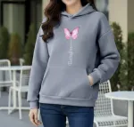 Premium Comfortable Printed Ladies Winter Hoodie
