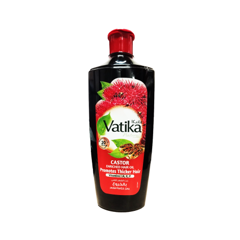 Vatika Natural Castor Enriched Hair Oil 300ml (UAE)