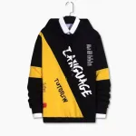 Contrast Colour Hoodie, 300 GSM Cotton, Chest 38 to 42 Inch